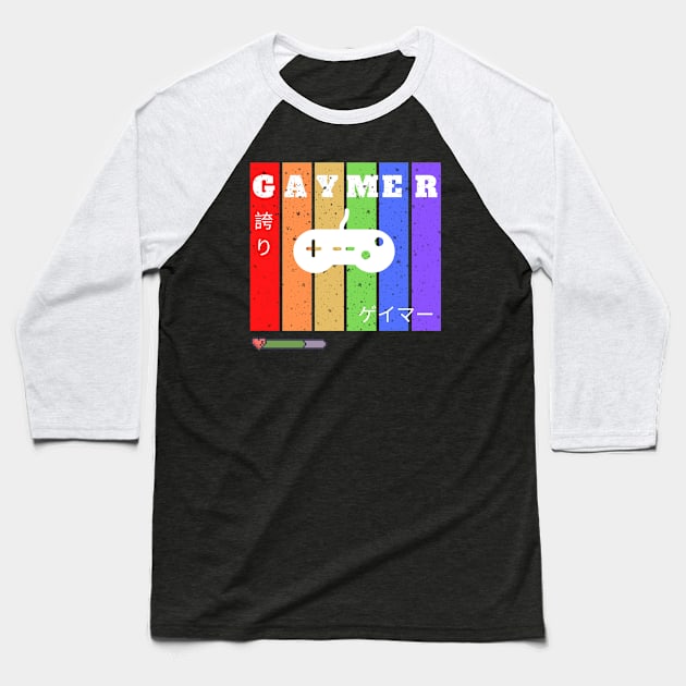 Gaymer Life Baseball T-Shirt by MorenoSempai